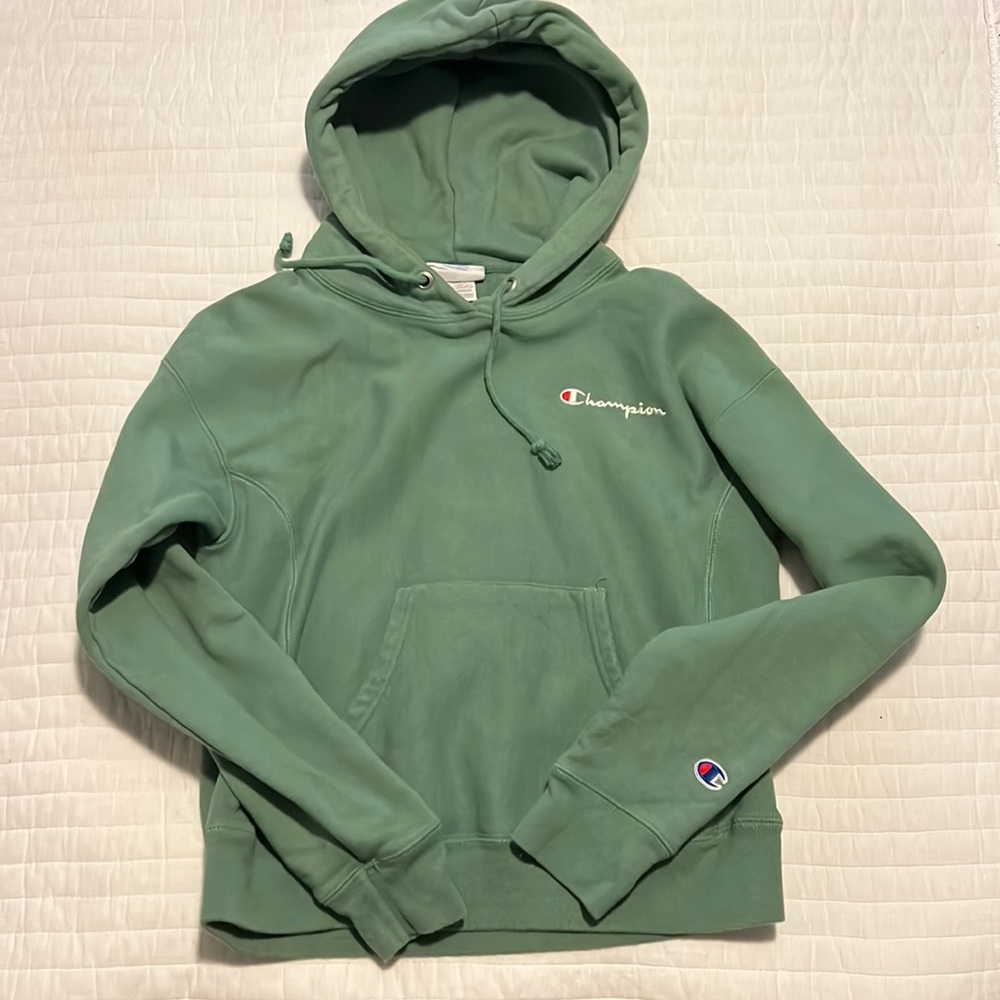 Green Champion hoodie